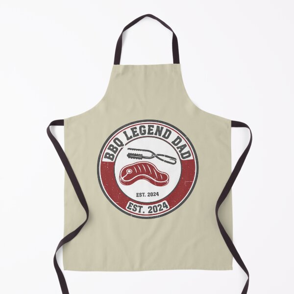 Item preview, BBQ Legend Dad Retro Grill Badge designed and sold by Teeny Quities.