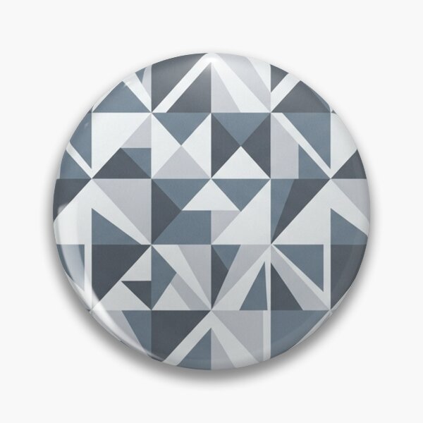 Item preview, Geometric Triangle Pattern Blue Gray Modern Mosaic Tile designed and sold by Owcomm.
