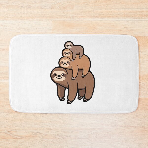 Item preview, Playful Sloth Stack Illustration designed and sold by NiftyWrx.