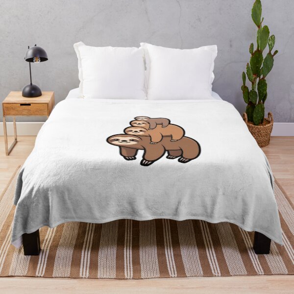 Item preview, Playful Sloth Stack Illustration designed and sold by NiftyWrx.
