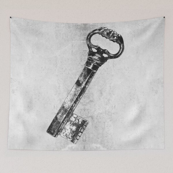 Item preview, 18th Century Baroque Iron Skeleton Key Dark Gothic designed and sold by Ghoul Enterprises.