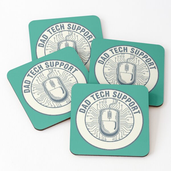 Item preview, Dad Tech Support Retro Badge Design designed and sold by Teeny Quities.