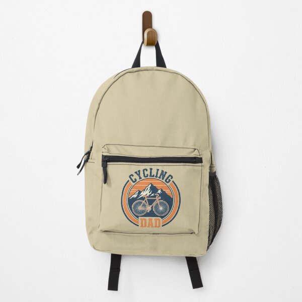 Item preview, Cycling Dad Retro Mountain Badge designed and sold by Teeny Quities.