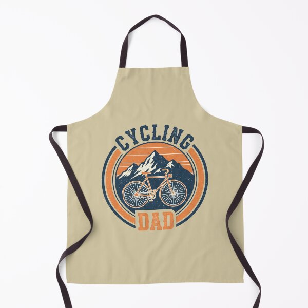 Item preview, Cycling Dad Retro Mountain Badge designed and sold by Teeny Quities.