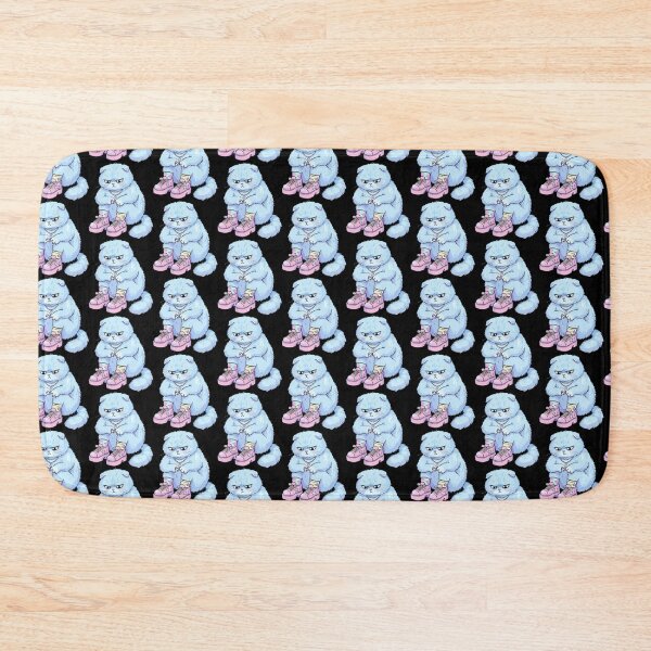 Item preview, Azure Grumpy Fold-Eared Kitty in Platforms designed and sold by Emegan Print Art.