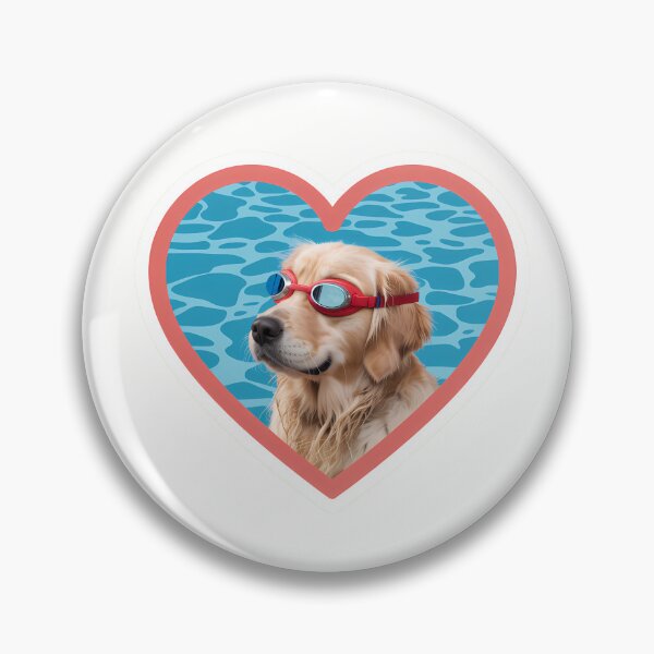 Item preview, Golden Retriever in Heart Frame designed and sold by NiftyWrx.