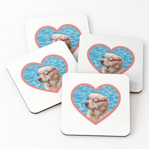 Item preview, Golden Retriever in Heart Frame designed and sold by NiftyWrx.