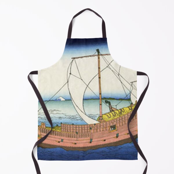 Item preview, Hokusai Kazusa Sea Route Cargo Ship Mt Fuji Japanese Woodblock Print designed and sold by vekotpu.