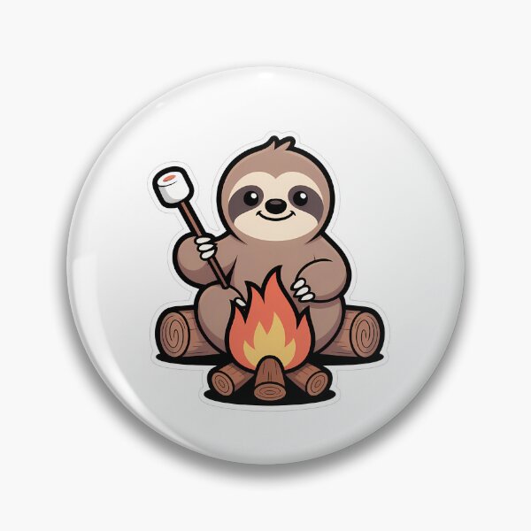 Item preview, Cozy Campfire Sloth designed and sold by NiftyWrx.