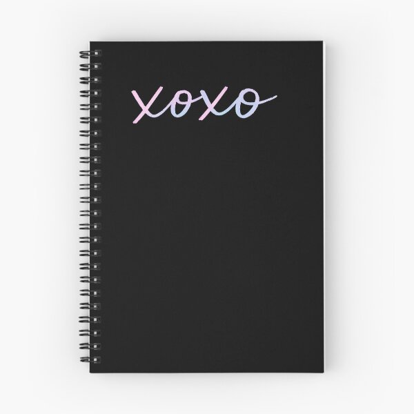 Item preview, XOXO Pastel Gradient Handwritten Script on Black Background designed and sold by Owcomm.