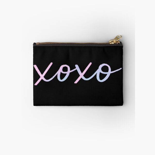 Item preview, XOXO Pastel Gradient Handwritten Script on Black Background designed and sold by Owcomm.