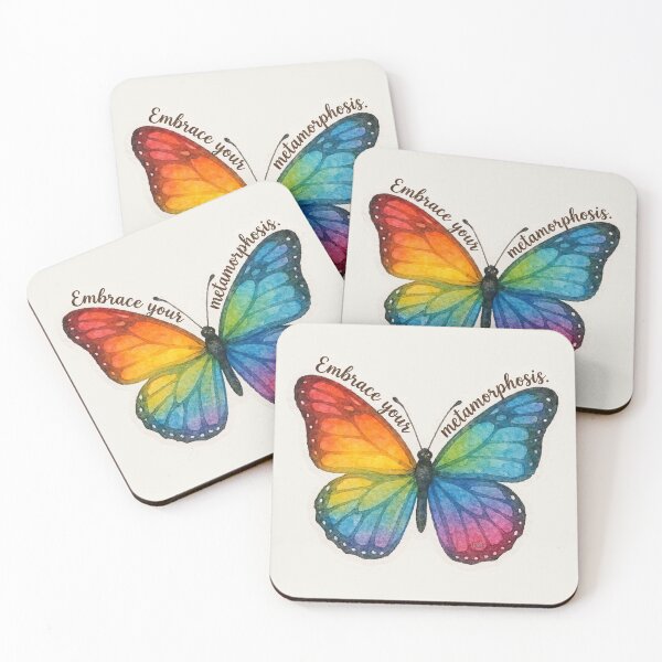 Item preview, Embrace Metamorphosis Rainbow Butterfly designed and sold by CAutumnTrapp.