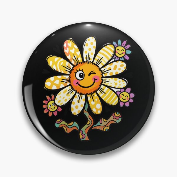 Item preview, Winking Golden Petal Friend designed and sold by Emegan Print Art.