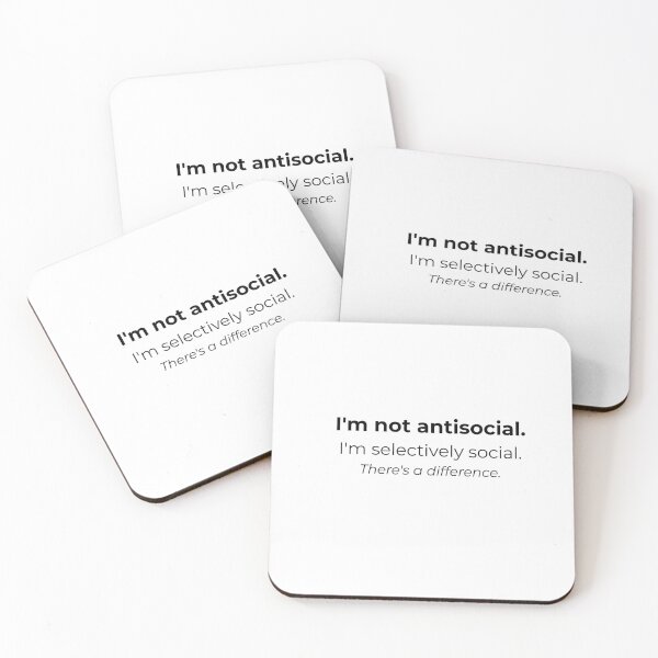 Item preview, Funny relatable designs for introverts designed and sold by Happily Unavailable Co..