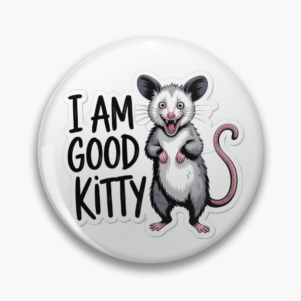 Item preview, Possum in Cat Ears with I AM GOOD KITTY designed and sold by NiftyWrx.