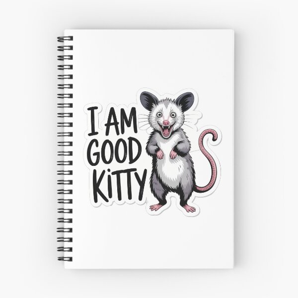 Item preview, Possum in Cat Ears with I AM GOOD KITTY designed and sold by NiftyWrx.