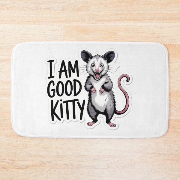 Item preview, Possum in Cat Ears with I AM GOOD KITTY designed and sold by NiftyWrx.