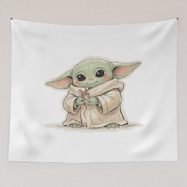 Item preview, BABY YODA SMALL MOUSE designed and sold by LIS AND MELIVERSO.