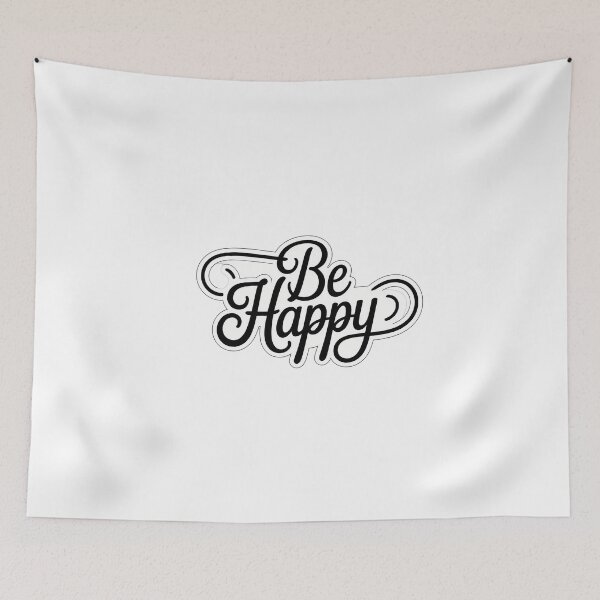 Item preview, Be Happy Minimalist Flow designed and sold by NiftyWrx.