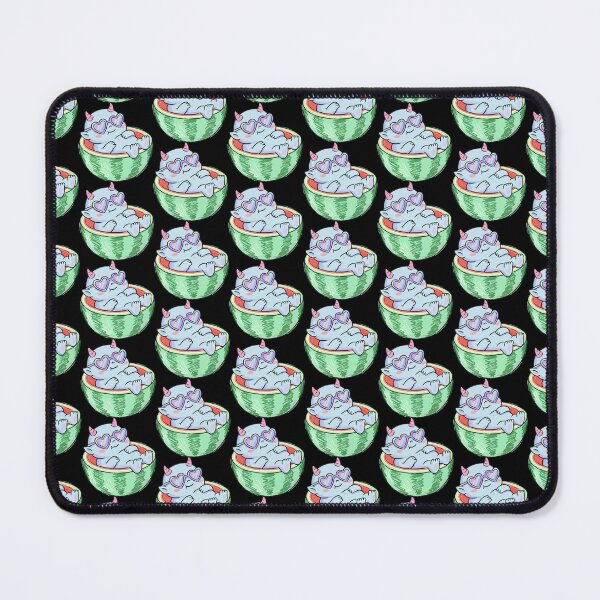 Item preview, Cool Azure Demon in Watermelon Bed designed and sold by Emegan Print Art.