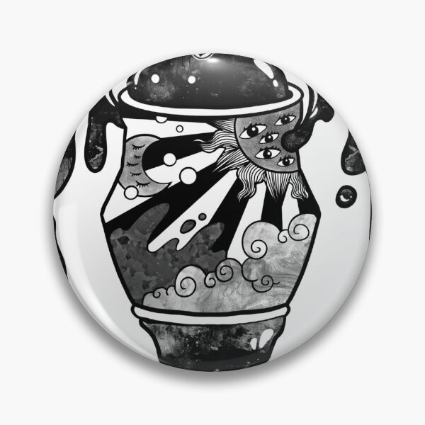Item preview, Melting Celestial Urn Surreal Ink Art designed and sold by Pixel-Spingola.