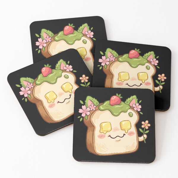 Item preview, Charming Strawberry Butter Kitten Loaf designed and sold by Emegan Print Art.