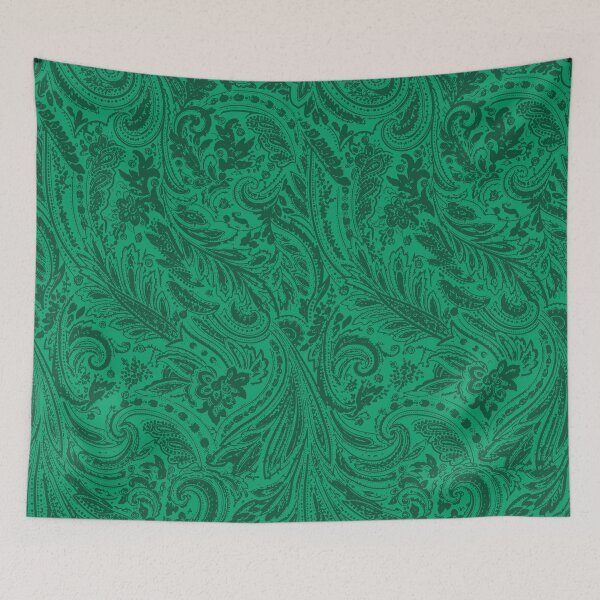 Item preview, Vintage Paisley Money Green designed and sold by STUDIO MORE Los Angeles.