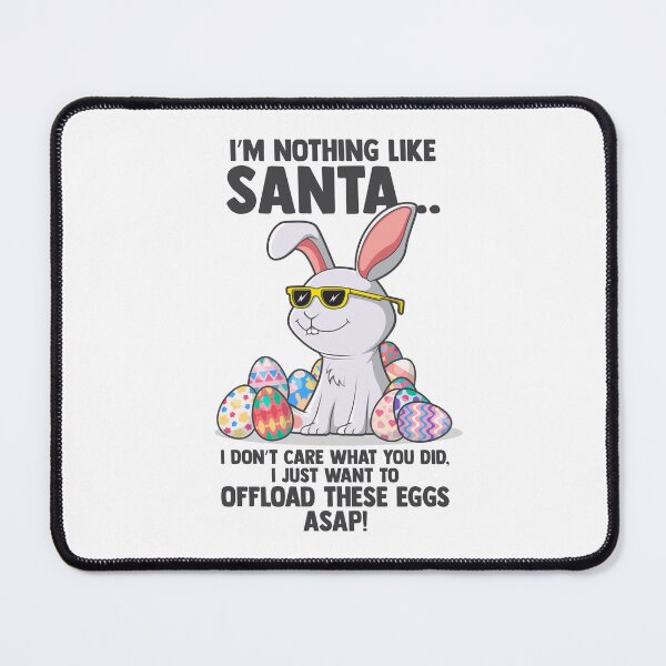 Item preview, Funny Easter bunny quote – offload eggs ASAP cartoon (on light colors) designed and sold by messy-nessie.