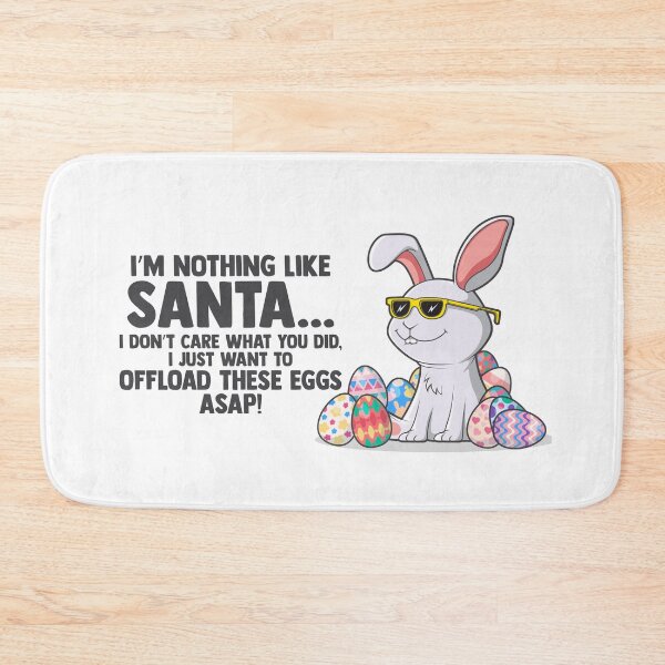 Item preview, Funny Easter bunny quote – offload eggs ASAP cartoon (on light colors) designed and sold by messy-nessie.