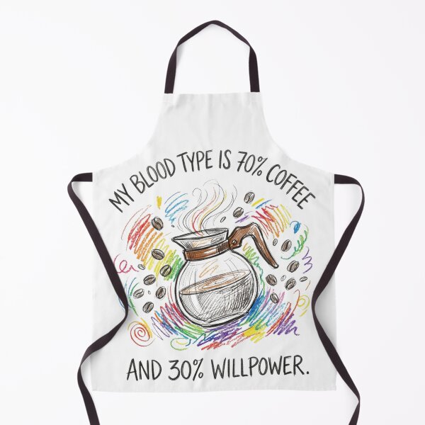 Item preview, My Blood Type is 70% Coffee and 30% Willpower Coffee Pot designed and sold by TaiwanMemory.