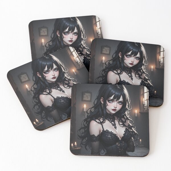 Item preview, Hot Halloween Anime Goth Girl Waifu 123 designed and sold by Your New Fixation.