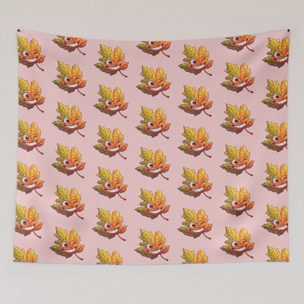 Item preview, Cheerful Autumn Maple Leaf Character designed and sold by NatalyArtStudio.