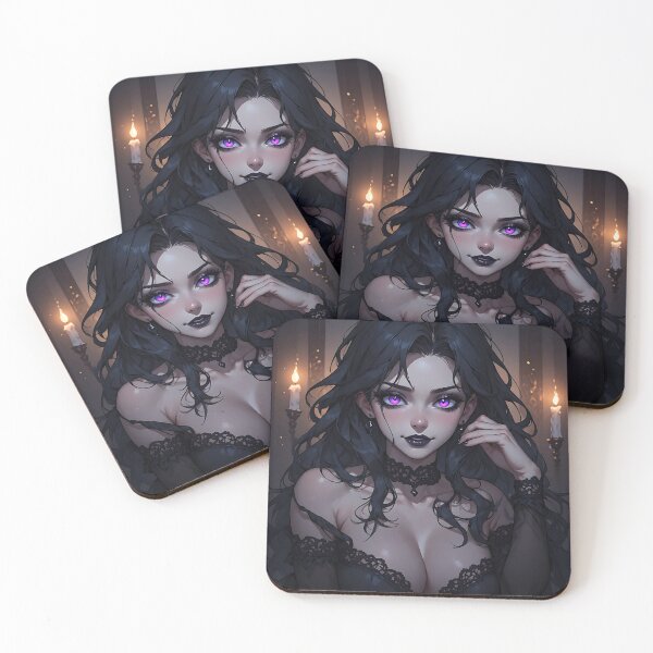 Item preview, Hot Halloween Anime Goth Girl Waifu 125 designed and sold by Your New Fixation.