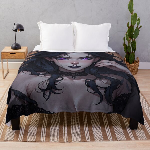 Item preview, Hot Halloween Anime Goth Girl Waifu 125 designed and sold by Your New Fixation.