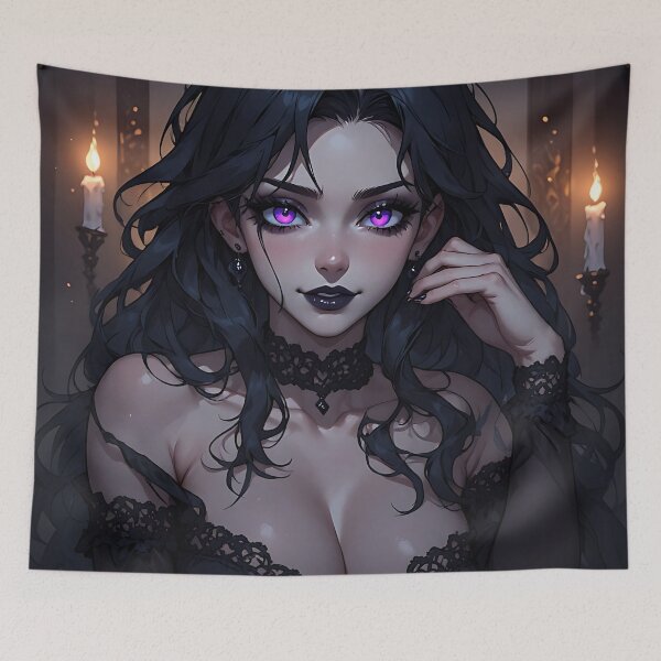 Item preview, Hot Halloween Anime Goth Girl Waifu 125 designed and sold by Your New Fixation.