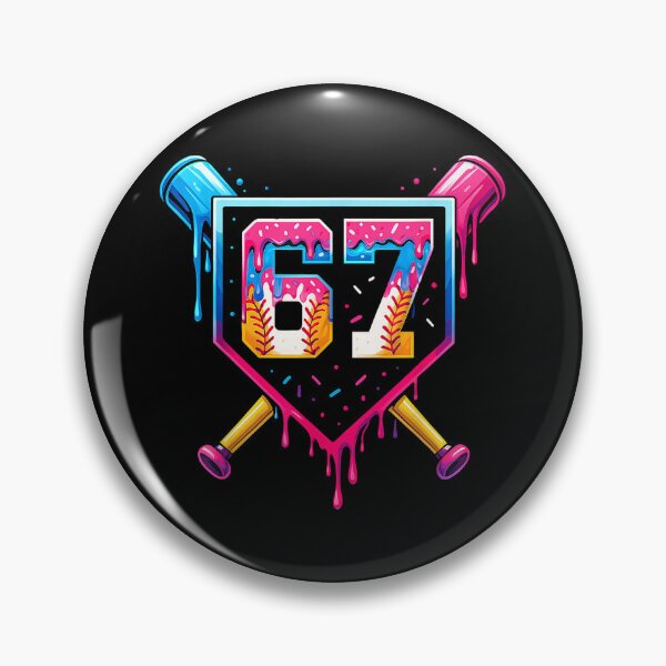 Item preview, 67 baseball ice cream drip number 6 7 youth drip  designed and sold by mariazin.
