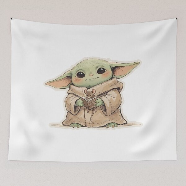 Item preview, BABY YODA MOUSE WITH BOOK designed and sold by LIS AND MELIVERSO.