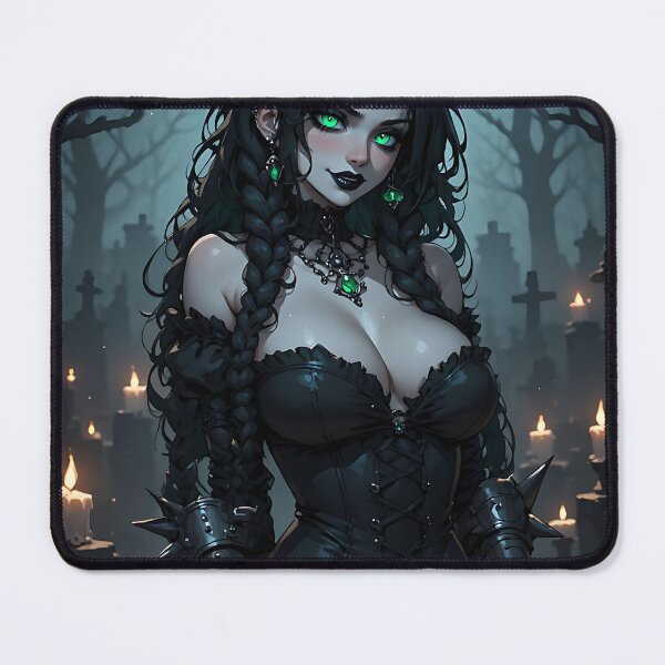 Item preview, Hot Halloween Anime Goth Girl Waifu 130 designed and sold by Your New Fixation.