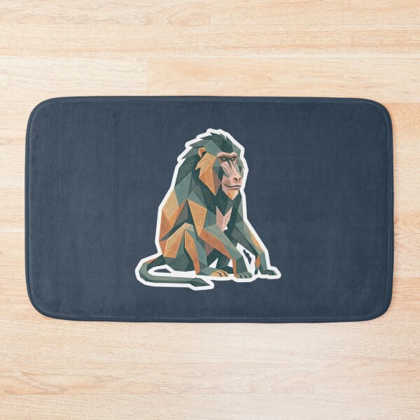 Item preview, Modern Mandrill Sticker – Colorful Mandrill Illustration for Vector Art Fans designed and sold by bsbd-action.