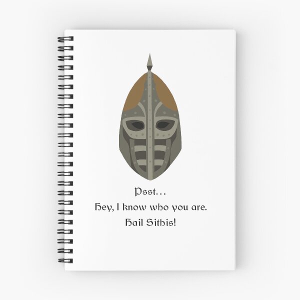 Item preview, “Psst. Hey I know who you are.” Skyrim guard quote designed and sold by Sage’s Studio.
