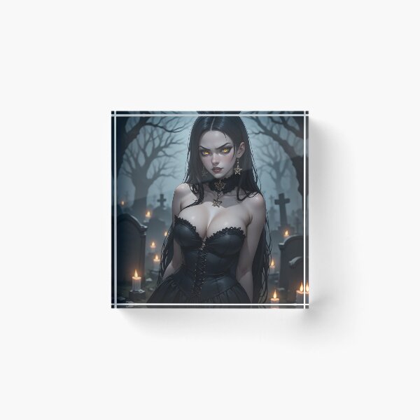 Item preview, Hot Halloween Anime Goth Girl Waifu 135 designed and sold by Your New Fixation.