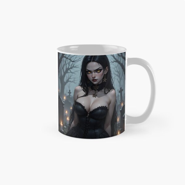 Item preview, Hot Halloween Anime Goth Girl Waifu 135 designed and sold by Your New Fixation.