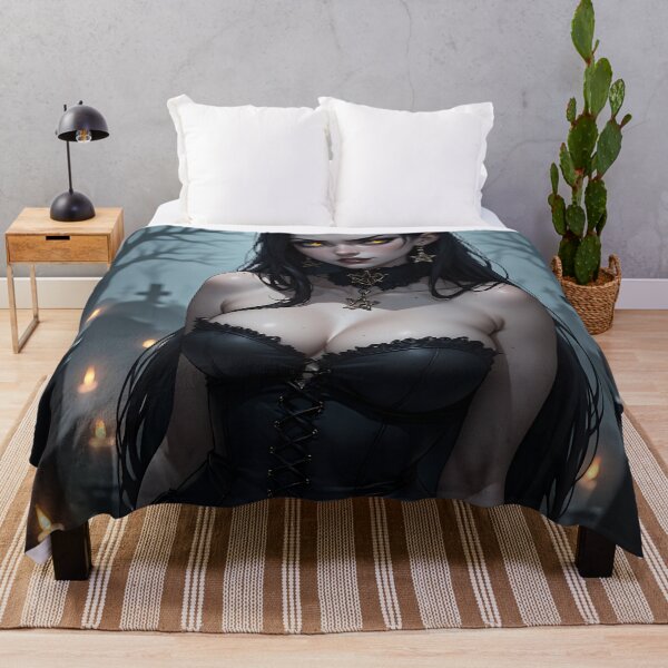 Item preview, Hot Halloween Anime Goth Girl Waifu 135 designed and sold by Your New Fixation.