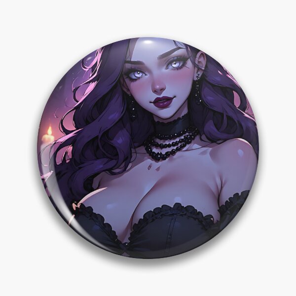 Artikelvorschau, Heißes Halloween-Anime-Goth-Girl-Waifu 137 entworfen und verkauft von Your New Fixation.