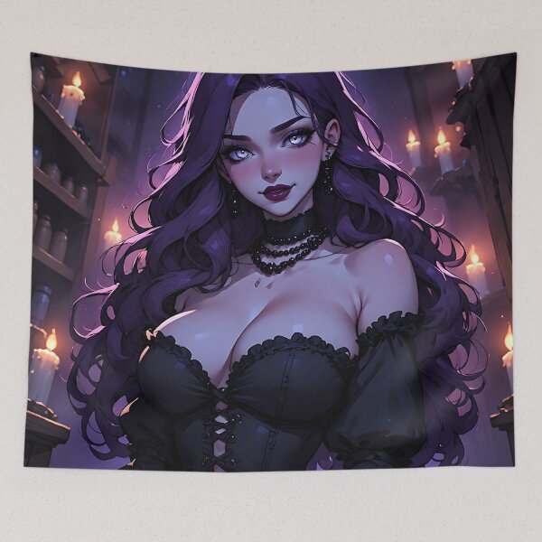 Item preview, Hot Halloween Anime Goth Girl Waifu 137 designed and sold by Your New Fixation.