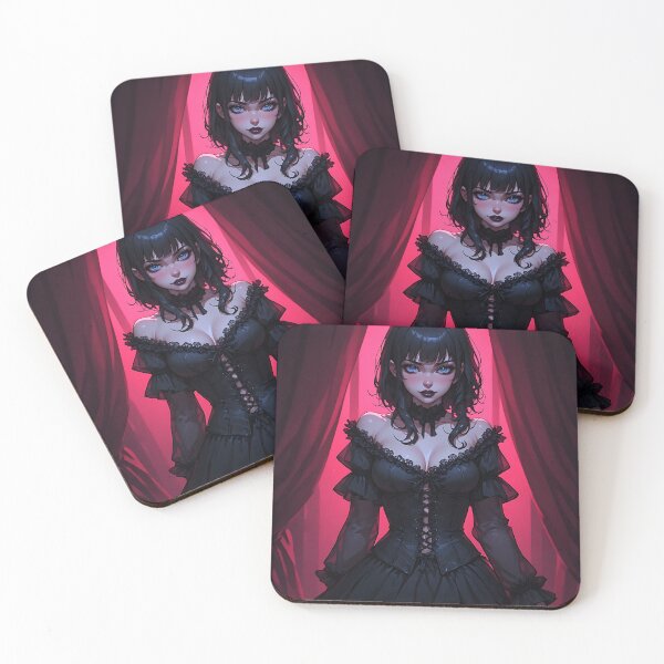 Item preview, Hot Halloween Anime Goth Girl Waifu 141 designed and sold by Your New Fixation.
