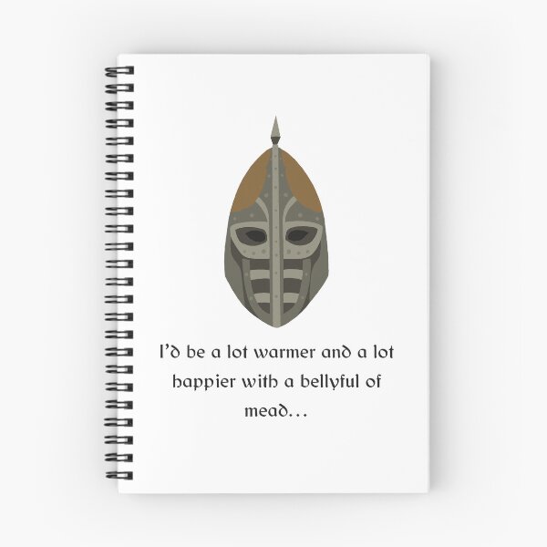 Item preview, “A bellyful of mead…” Skyrim guard quote designed and sold by Sage’s Studio.