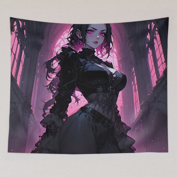 Item preview, Hot Halloween Anime Goth Girl Waifu 143 designed and sold by Your New Fixation.
