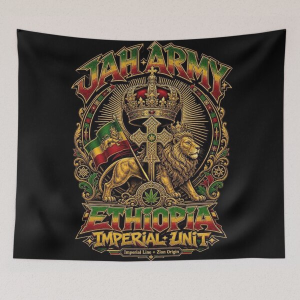 Item preview, JAH ARMY: ETHIOPIA IMPERIAL UNIT designed and sold by SavvyEarth.