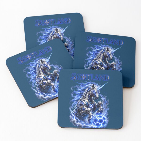 Item preview, Scotland National Football  Team - Cyber Biomechanic Unicorn designed and sold by Extravanganzza.